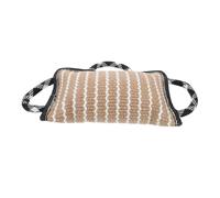 BAZEITFLOW Flax Dog Bite Pillow Tug for Puppy Training Interactive Pet Play Enhancing Focus Discipline and Handler Communication Portable Coarse Texture Training Cushion for Indoor Outdoor