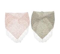 BAZEITFLOW Floral Hair Scarf Triangle Bandanas with Adjustable Lace Straps for Women, Suitable for Parties and Travel, 2pcs Random Floral Prints Headbands