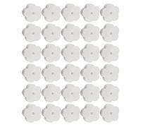 BAZEITFLOW Flower-Shaped Oil-Absorbing Sponge Filter for Swimming Pool, 30pcs White Filter Sponges for Pool Scum Absorbing and Water Cleaning