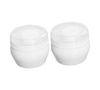 BAZEITFLOW Fluff Infant Powder Puff 2 Sets Newborn Toddler Body Talcum Powder Applicator Soft Plush Baby Shower Use White