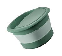 BAZEITFLOW Foldable Foot Soaking Bucket with Lid Massaging Foot Wash Basin for Home Spa