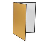 BAZEITFLOW Foldable Photography Reflector Cardstock Light Diffuser Panel for Food Photo Shooting Portable Reflective Bounce Board with Silver Surface for Macro and Studio Lighting Control