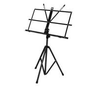 BAZEITFLOW Foldable Portable Music Stand Adjustable Height Heavy Duty Iron Sheet Music Stand with Rubber and PP for Secure Support and Easy Storage