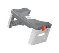 BAZEITFLOW Folding Toilet Stool for Adults Squatting Potty Step Stool Non-Slip Foldable Bathroom Footstool in Advanced Grey for Elderly and Pregnant Women