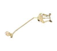 BAZEITFLOW French Horn Marching Lyre Music Holder Angle Metal Plating Sheet Music Clip for Beginners Portable Instrument Accessories