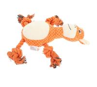 BAZEITFLOW Giraffe Shape Squeaky Dog Puppy Chew Interactive Pet Play for Indoor Outdoor Use Safe Supple Material Animal Shaped Teething