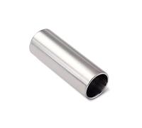 BAZEITFLOW Guitar Slide Silver Chromed Steel Stainless Steel with Excellent Sustain and Comfortable Play R35 7cm Finger Slide for Electric and Acoustic Guitar for Blues