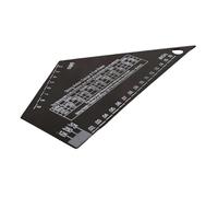 BAZEITFLOW Guitar String Action Gauge Ruler Black Triangle Electric Acoustic String Height Measuring Tool for Precise Fret Leveling and Consistent Setup