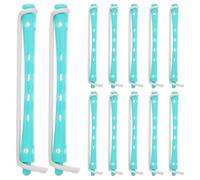 BAZEITFLOW Hair Rollers Perm Rods 12Pcs Reusable Colored Curling Rods for Short and Long Hair, Practical Styling Tools for Home and Travel Use