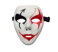BAZEITFLOW Halloween Dance Party Mask with Ergonomic Design and Comfortable Wearing, Pvchip Material Facial Mask for Masquerade and Theatrical Performances, Special Creepy Style