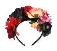 BAZEITFLOW Halloween Rose Flower Hair Bands for Women Unique Headband for Halloween Parties Lightweight and Comfortable Hair Hoop Chic Floral Design for Costume Cosplay and Festive Events