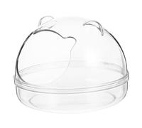 BAZEITFLOW Hamster Bath Basin Dustproof Pet Bathing Tub Medium Size for Small Pets Sand Bath Bathroom Cage Suitable for Dwarf Hamsters