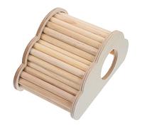 BAZEITFLOW Hamster Hideout with Ladder Durable Small Pet Nest for Exercise and Teeth Grinding Cozy Guinea Pig and Chinchilla Shelter for Playing and Resting Natural Material Hideaway