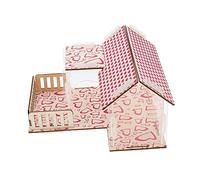 BAZEITFLOW Hamster House Toy Double-layer Climbing Tunnel Swing Hideout Small Pets Accessory for Cage Play and Exercise