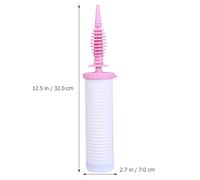 BAZEITFLOW Hand Pump for Balloons Double Action Plastic Air Pump Manual Balloon Inflator with White Nozzle Suitable for Birthday Party and Wedding Decorations