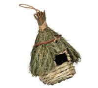 BAZEITFLOW Handwoven Seagrass Bird Nest for Outdoors Compact Lightweight Hideaway Cave House Safe Woven Design for Garden Decoration Easy to Hang Bird House for and Breeding