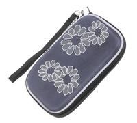 BAZEITFLOW Hard Drive Carrying Case with Protective EVA Shell and Mesh Pocket Drop Resistant Storage Pouch for External SSD Power Bank Data Cables and Computer Accessories Portable Design for