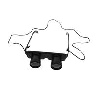 BAZEITFLOW Head-mounted Mini Binocular Portable Telescope High Definition with Difference Compensation Wheel Abs Material Black for Bird Watching