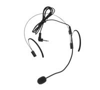 BAZEITFLOW Headset Microphone Professional Head-mounted Mic Lightweight Black Easy to Carry and Store with Flexible Boom for Stage Performance for Speaking and Singing