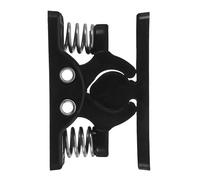 BAZEITFLOW Heavy Duty Gate Latch Door Catch with Spring Lock Black Plastic Metal Gate Keeper Secure Push-to-Open for Garden and Shed Use