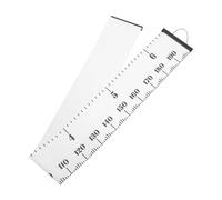 BAZEITFLOW Height Measurement Chart Removable Oil Canvas Growth Ruler Wall Art for Nursery Bedroom Decoration Scale with Family Engagement Design Black Scandinavian Style