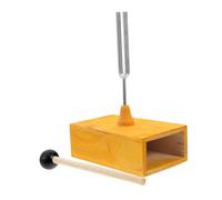 BAZEITFLOW Hertz Frequency Fork with Wooden Resonance Box for Physics Education Acoustic Science Experiment Kit Stem Teaching Tool for Classroom Sound Demonstrations