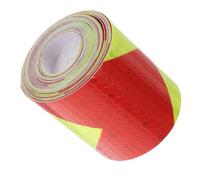 BAZEITFLOW High Strength Adhesive Arrow Reflective Safety Tape for Trucks Trailers Boats Yellow Red Warning Sticker with All Weather Night Visibility Caution Reflector Conspicuity