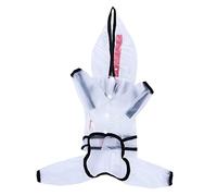 BAZEITFLOW Hooded Dog Raincoat Lightweight Full Coverage Pet Rain Jacket for Medium Large Dogs Outdoor Protection Dry Abdomen and Head