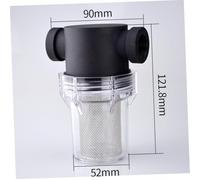 BAZEITFLOW Household Water Purifier Pre-filter Transparent Filter Cup Point Interface and Mesh Screen Non-toxic PVC Pipe Water Filter and Sediment Removal