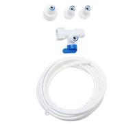 BAZEITFLOW Ice Maker Water Hose 5m with Dedicated Connector Kit, Ice Maker Line Adapter and Connection Fittings for Appliance Water Supply Installation