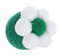 BAZEITFLOW Interactive Cat Scratcher Ball Toy Self-entertaining Wool Ball for Indoor Cats Engaging Chew Toy Jingle Stone Promotes and Teething