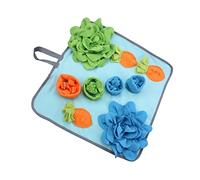 BAZEITFLOW Interactive Rabbit Snuffle Mat for Small Animals Slow Feeding Foraging with High Class Felt Cloth Washable Pet Sniffing Pad for Boredom Relief and Healthy Weight Control