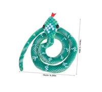 BAZEITFLOW Interactive Stuffed Snake Cat Toy Catnip Rattling Paper Sound for Indoor Cats