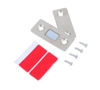 BAZEITFLOW Invisible Magnetic Door Catch for Sliding Doors Flat Cabinet Magnets with Enhanced Hardness for Secure Closure Multipurpose Cupboard and Wardrobe Pulls Silver Finish with Screws