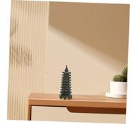 BAZEITFLOW Jade Wenchang Tower Sculpture Feng Shui Home Decoration Sturdy Jade Pagoda Figurine for Prosperity Blessings Office Display Buddhist Temple Ornament