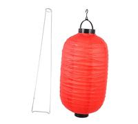 BAZEITFLOW Japanese Style LED Paper Lantern Glowing Red Winter Melon Hanging Ornament Lightweight Decorative Light for Weddings Birthdays Parties Home Decor