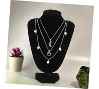 BAZEITFLOW Jewelry Organizer Stand Black Multi-functional Necklace Holder Pendant Display with Stable Base for Home Office Store Use