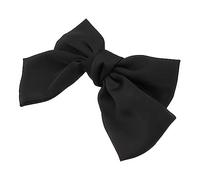 BAZEITFLOW Large Black Bowknot Hair Clip for Women Cloth Material Adorable Barrette Bobby Pin Hair Jewelry for Parties and Everyday Use