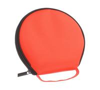 BAZEITFLOW Large Capacity Oxford Cloth Car CD Storage Case Round Portable Media Organizer Pouch for Travel and Home Use Carmounted Holder Bag in Orange