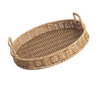 BAZEITFLOW Large Capacity Woven Bread Basket Made for Fruit and Small Kitchen Items, Multi-purpose and Easy to Clean Storage Holder for Coffee Shop or Home Use
