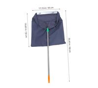 BAZEITFLOW Large Leaf Bags Heavy Duty Dustpan Type Garden Bag with Windproof Design and Handle Reusable Leaf Collector for Lawn and Pool Waste Multipurpose Outdoor Debris Storage Sack