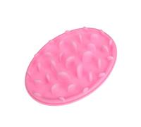BAZEITFLOW Large Pink Silicone Slow Eating Feeder Bowl for Dogs Puppy Pet Slow Food Bowl Preventing Choke Feeding Supplies