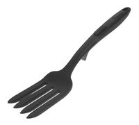 BAZEITFLOW Large Silicone Cooking Fork for Salad Mixing and Fried Noodles Heat-Resistant Kitchen Fork with Ergonomic Handle for Home Restaurants Camping Hotels