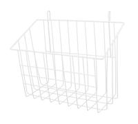BAZEITFLOW Large White Cast Iron Rabbit Hay Feeder Basket Bunny Feeder Rack for Pet Cage Space Saving Hollow Design for Guinea Pig and Small Animal Feeding Easy to Install and Reliable