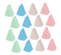 BAZEITFLOW Latex Triangle Wedge Makeup Sponge Set 16pcs Dual-use Dry and Wet Facial Cosmetic Sponges Portable for Women and Girls