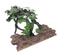 BAZEITFLOW Lifelike Terrarium Branch for Reptiles Realistic Resin Aquarium Decoration with Suction Cup for Snakes Lizards Bearded Dragons Frogs Enhances Tank Landscape