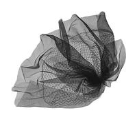 BAZEITFLOW Lightweight Bridal Hair Accessory with Romantic Black Veil Elegant Wedding Head Ornament for Brides Comfortable Female Hair Decor for Weddings Parties and Photos