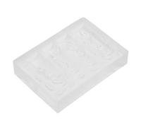 BAZEITFLOW Lily Flower Nail Mold Silicone Carved Nail Templates for Manicure Art for Salon Use Precision Design Tool