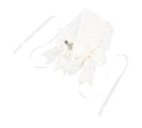 BAZEITFLOW Lolita Lace Headband Lightweight Sweet Hair Ornament for Women Comfortable Gothic Style Headwear for Cosplay Party and Photo Props Elegant Milk Lace Design