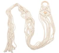 BAZEITFLOW Macrame Pot Hanger and Ukulele Rack Made of Sturdy Cotton Rope with Sturdy Design, for Hanging Ukuleles and Flowerpots in Outdoor Garden Spaces